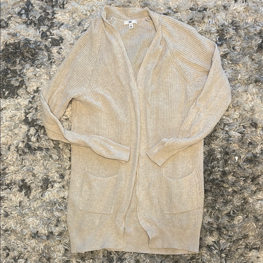 BP Tan Cardigan Sweater size small